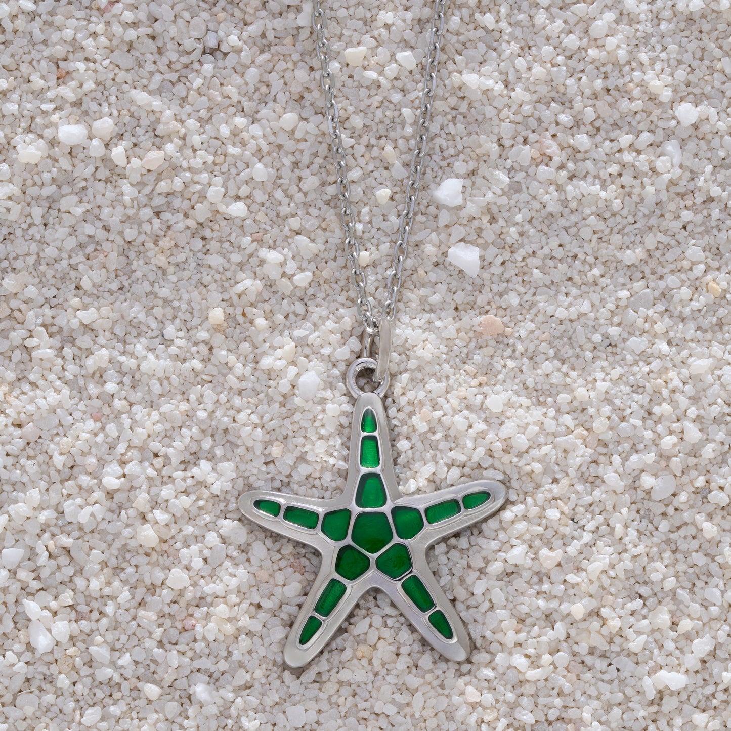 Green Starfish Necklace