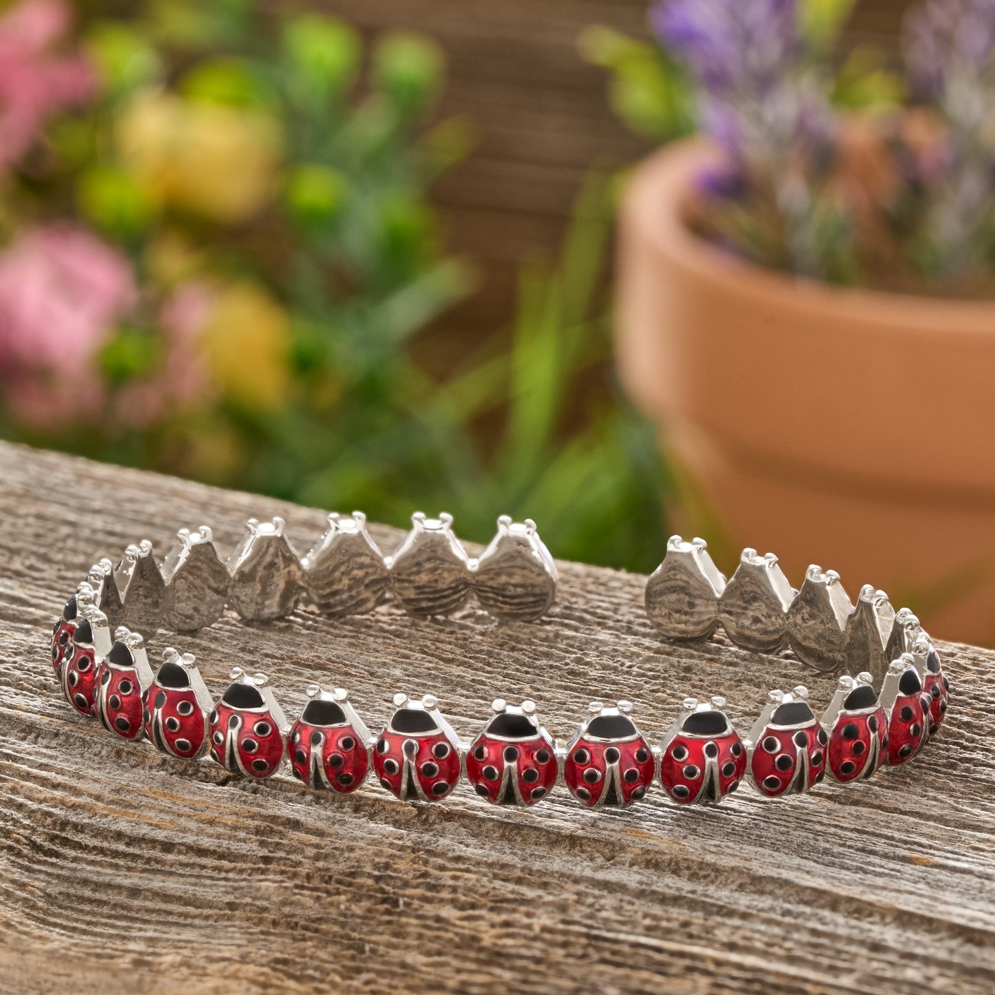 Ladybug Ring and Cuff Gift Set