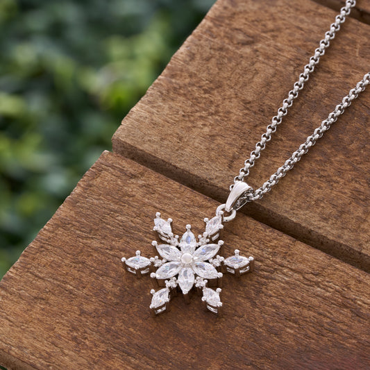 Crystal Snowflake Necklace