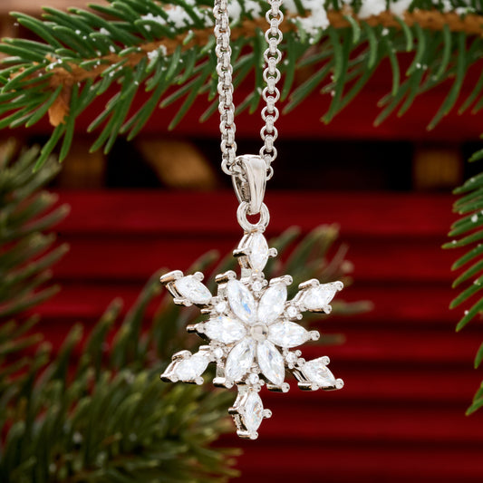 Crystal Snowflake Necklace