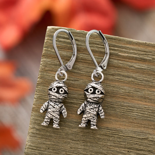 Vintage Mummy Leverback Earrings
