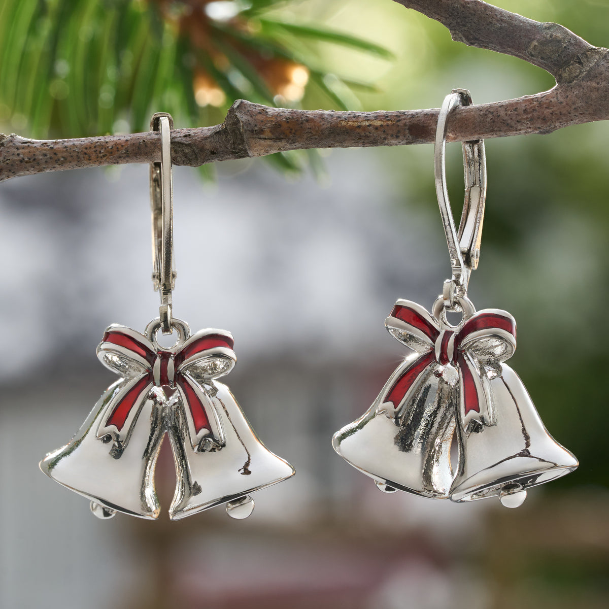 Christmas Bell Leverback Earrings