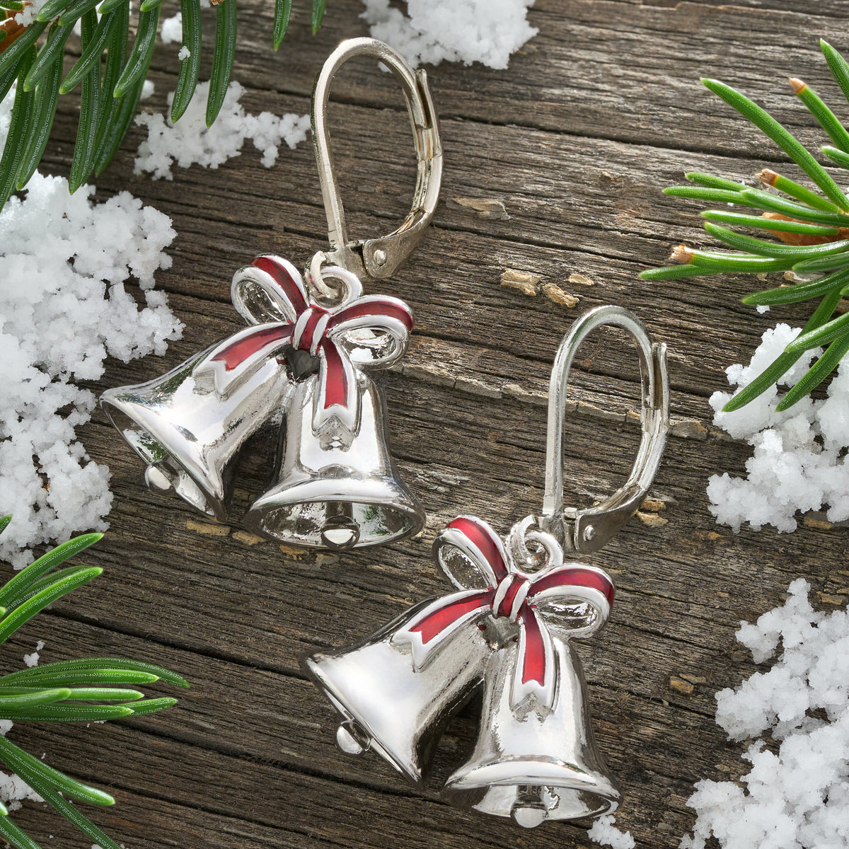 Christmas Bell Leverback Earrings