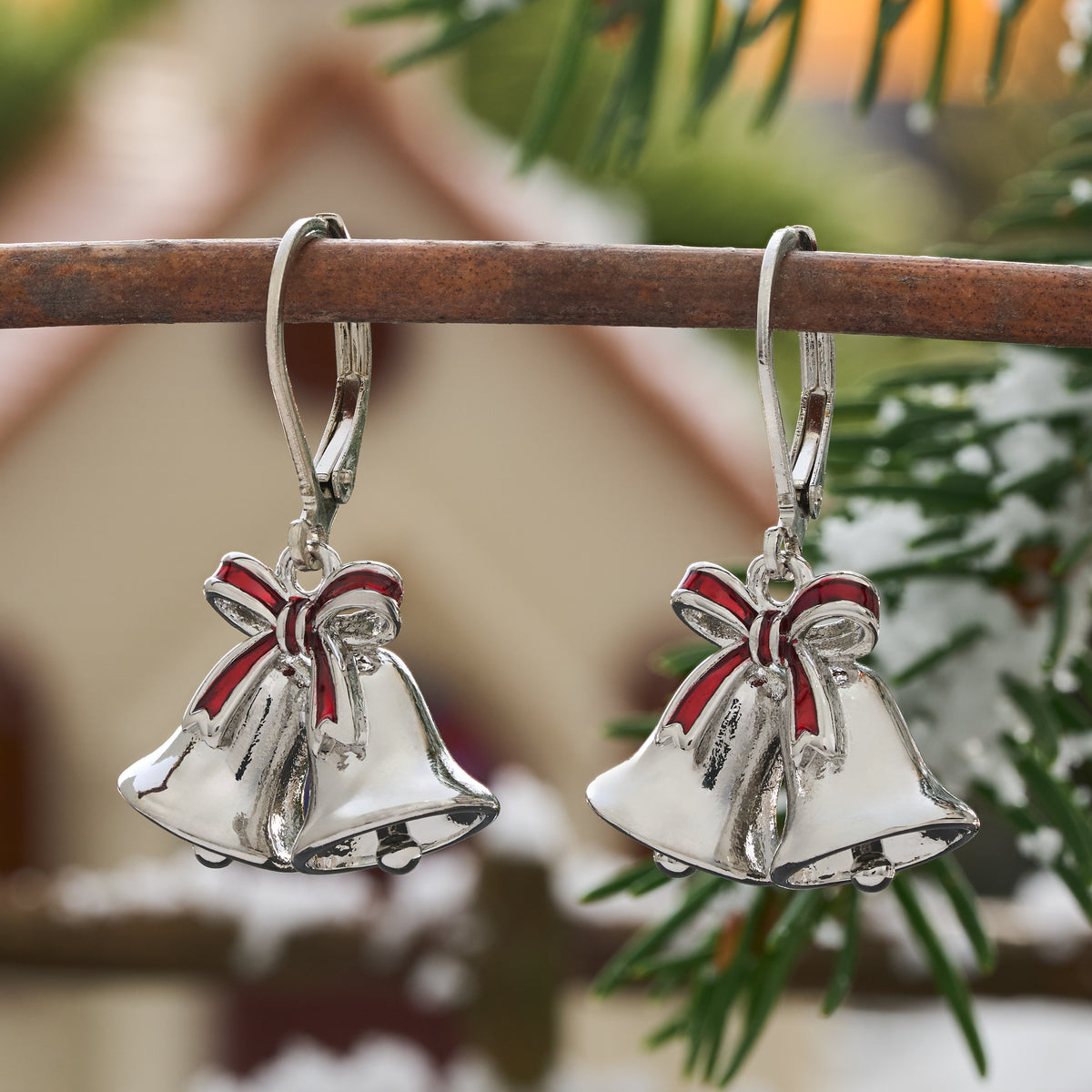 Christmas Bell Leverback Earrings