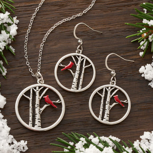 Red Cardinal Tree Gift Set