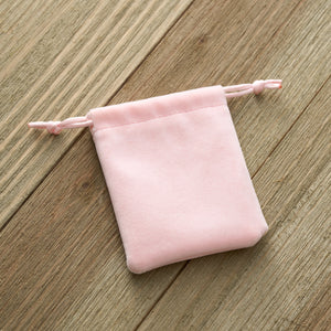 Pink Velvet Jewelry Bag