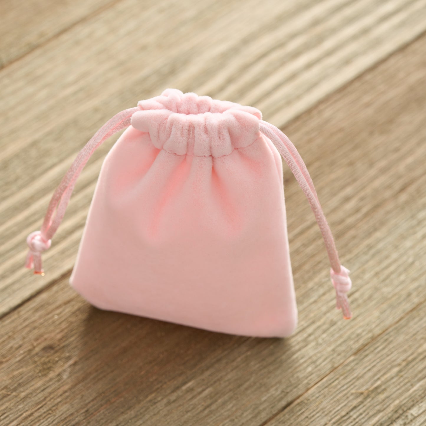 Pink Velvet Jewelry Bag