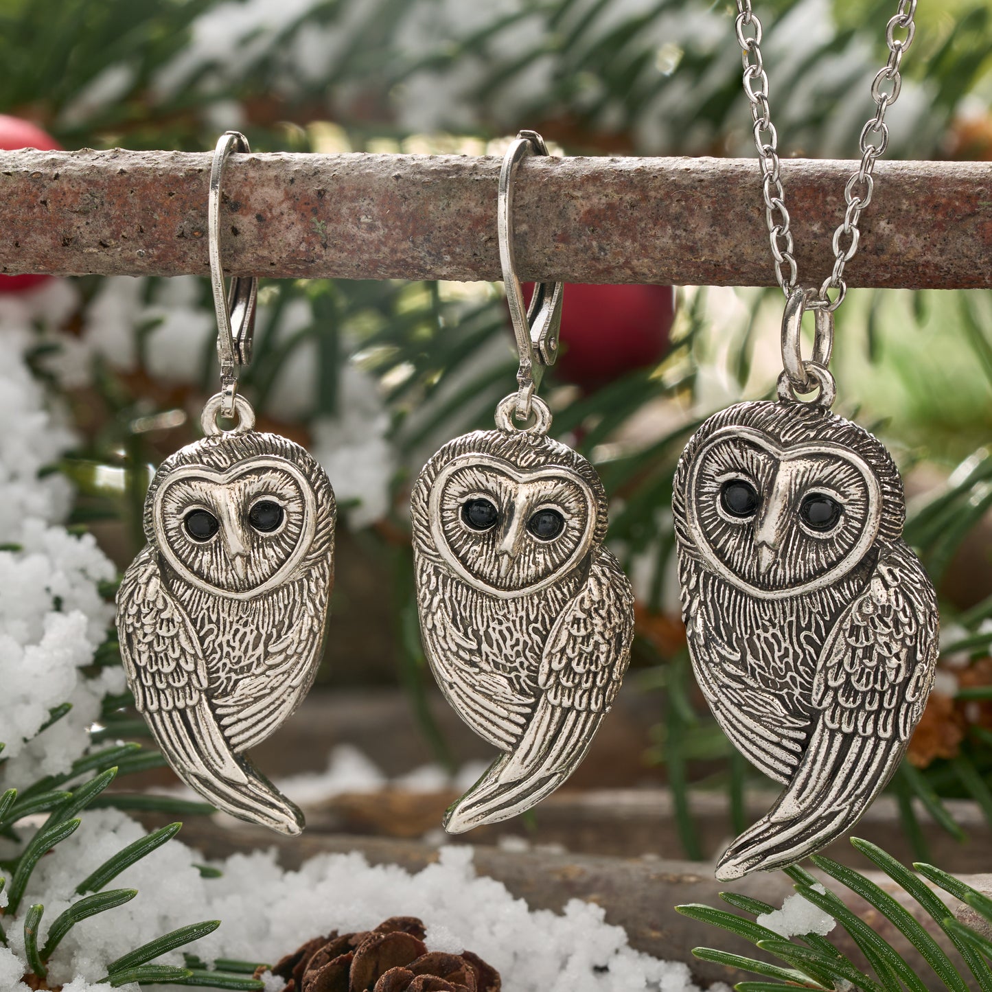 Vintage Barn Owl Gift Set