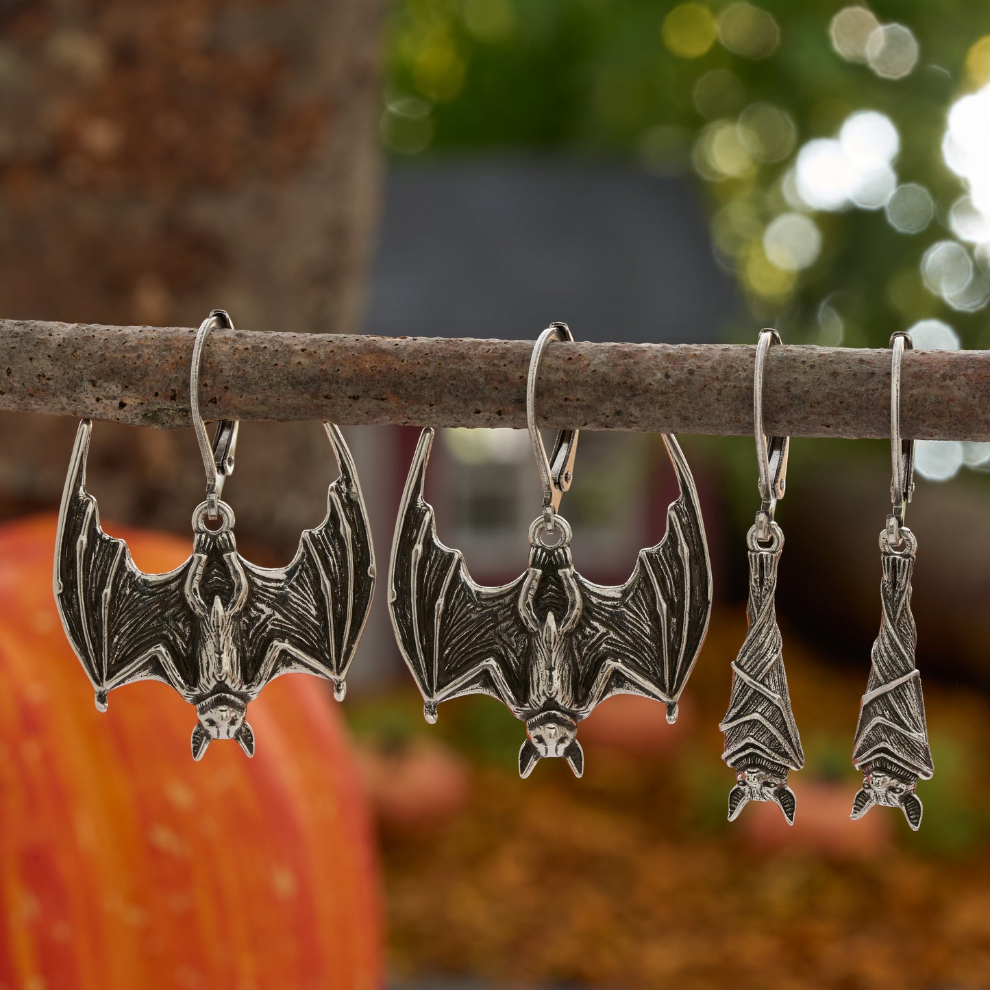 Vintage Bat Earrings Gift Set