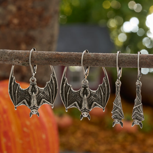 Vintage Bat Earrings Gift Set