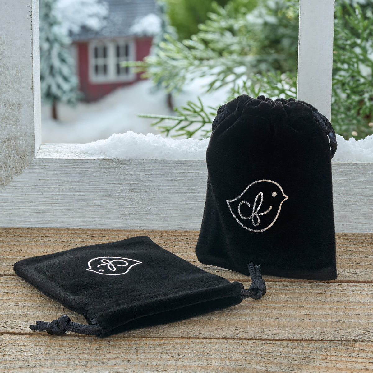Limited Edition Black Velvet Jewelry Bag