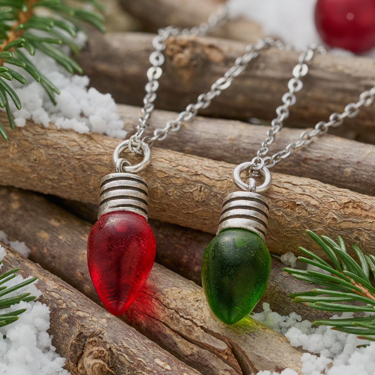 Christmas Light Necklace Gift Set