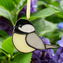 Load image into Gallery viewer, Stained Glass Chickadee Ornament