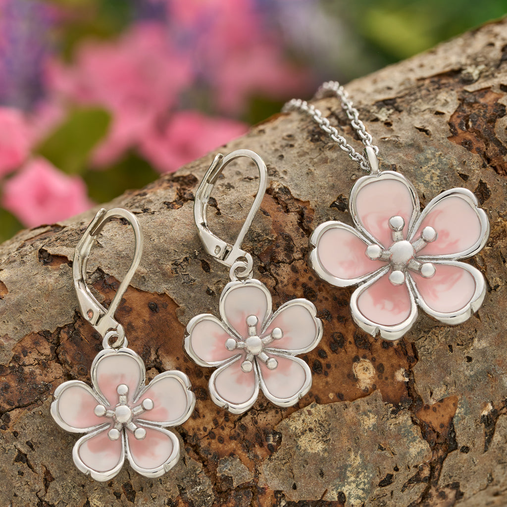 Enamel Cherry Blossom Gift Set