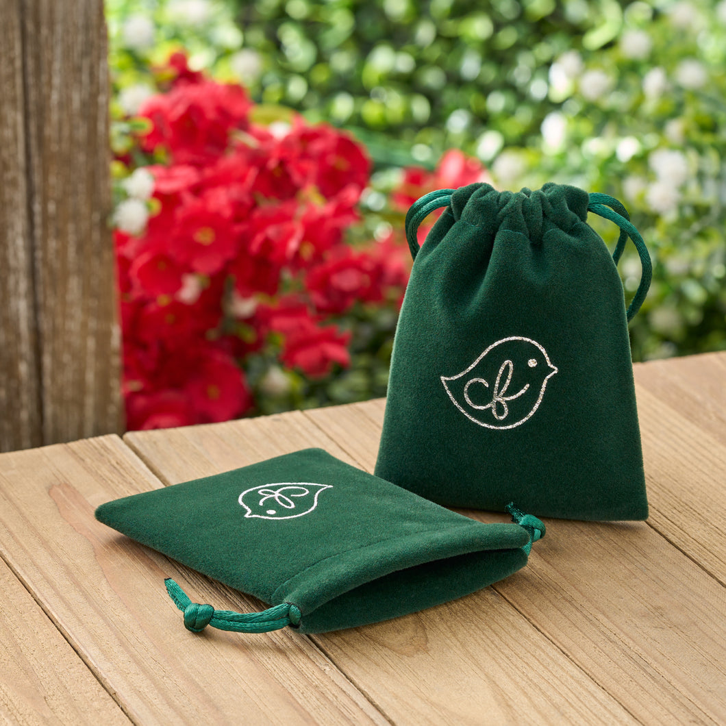 Limited Edition Green Velvet Jewelry Bag