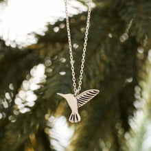 Load image into Gallery viewer, Sterling Silver Hummingbird Necklace