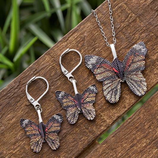 Leaf Vein Monarch Butterfly Gift Set