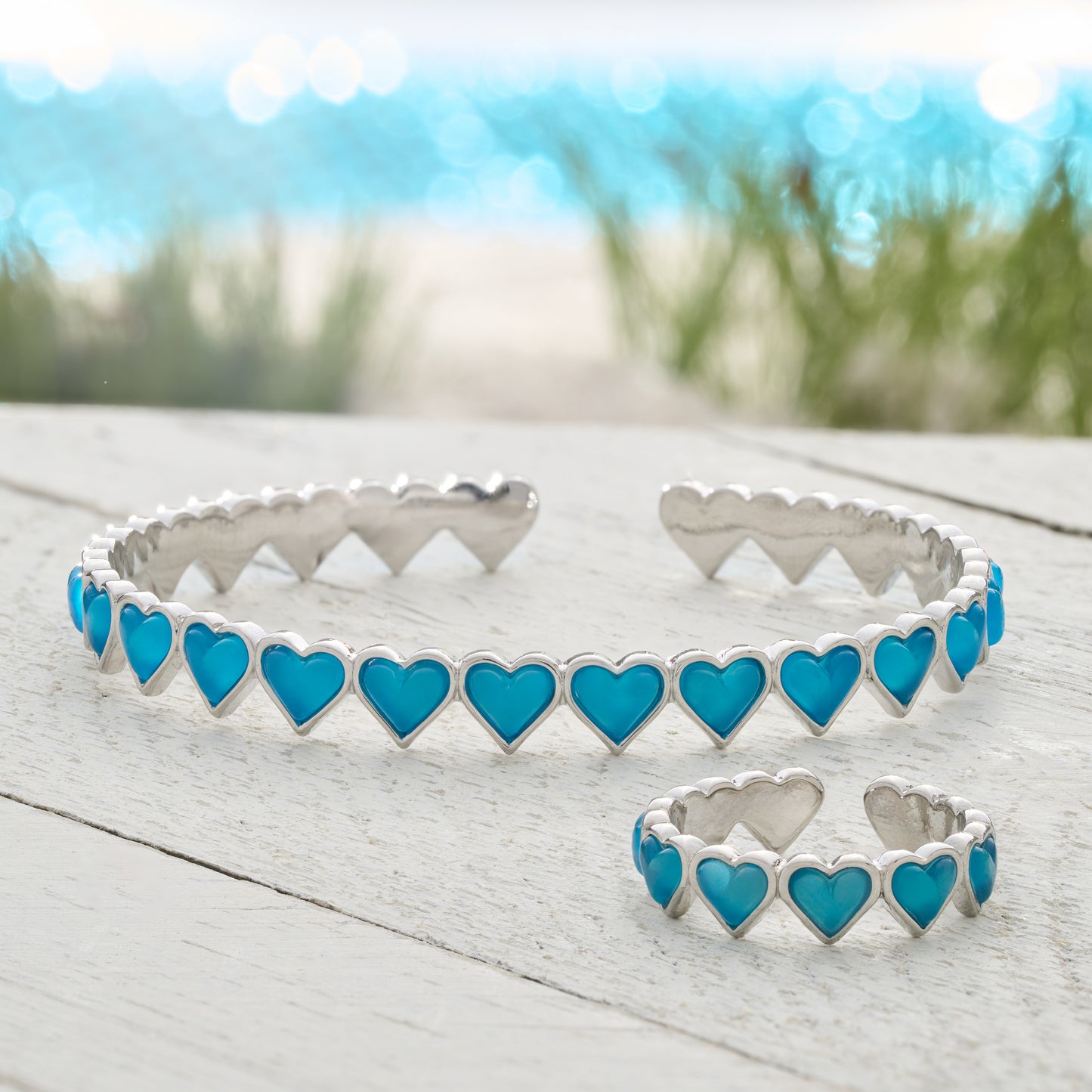 Ocean Blue Heart Gift Set