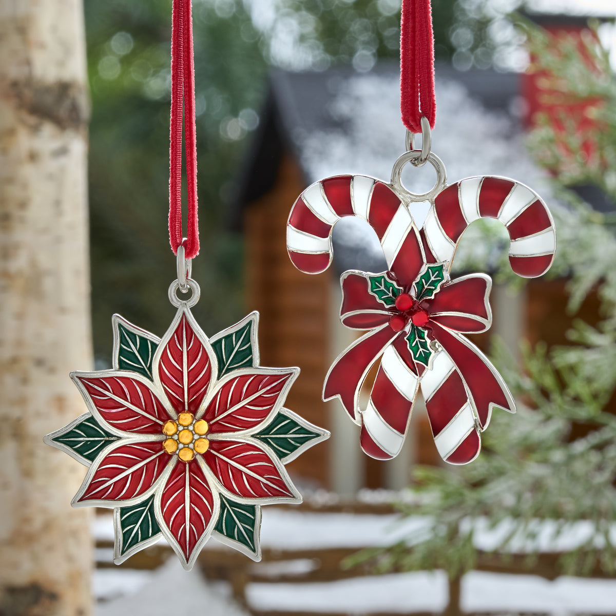 Enamel Christmas Ornament Gift Set