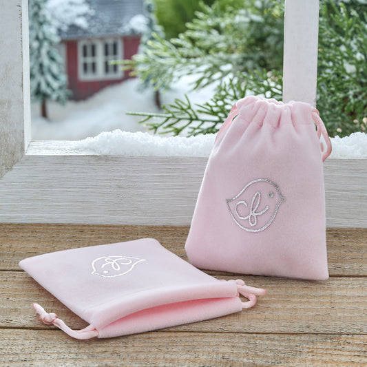 Limited Edition Pink Velvet Jewelry Bag
