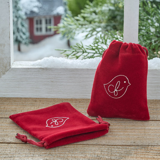 Limited Edition Red Velvet Jewelry Bag