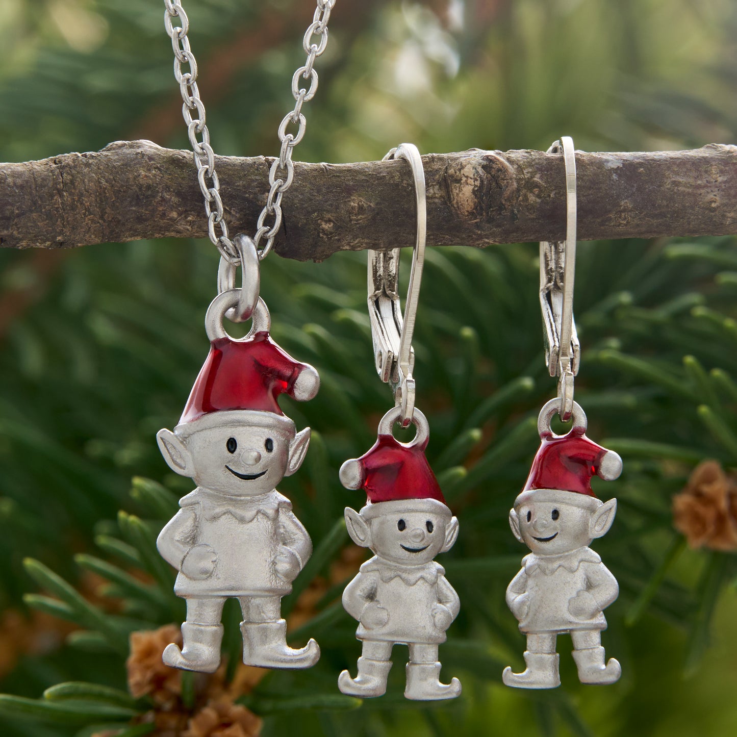 Dainty Red Hat Elf Gift Set