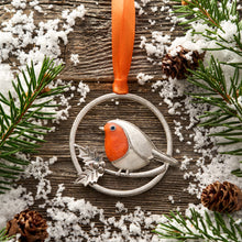 Load image into Gallery viewer, Sand Robin Branch Ornament