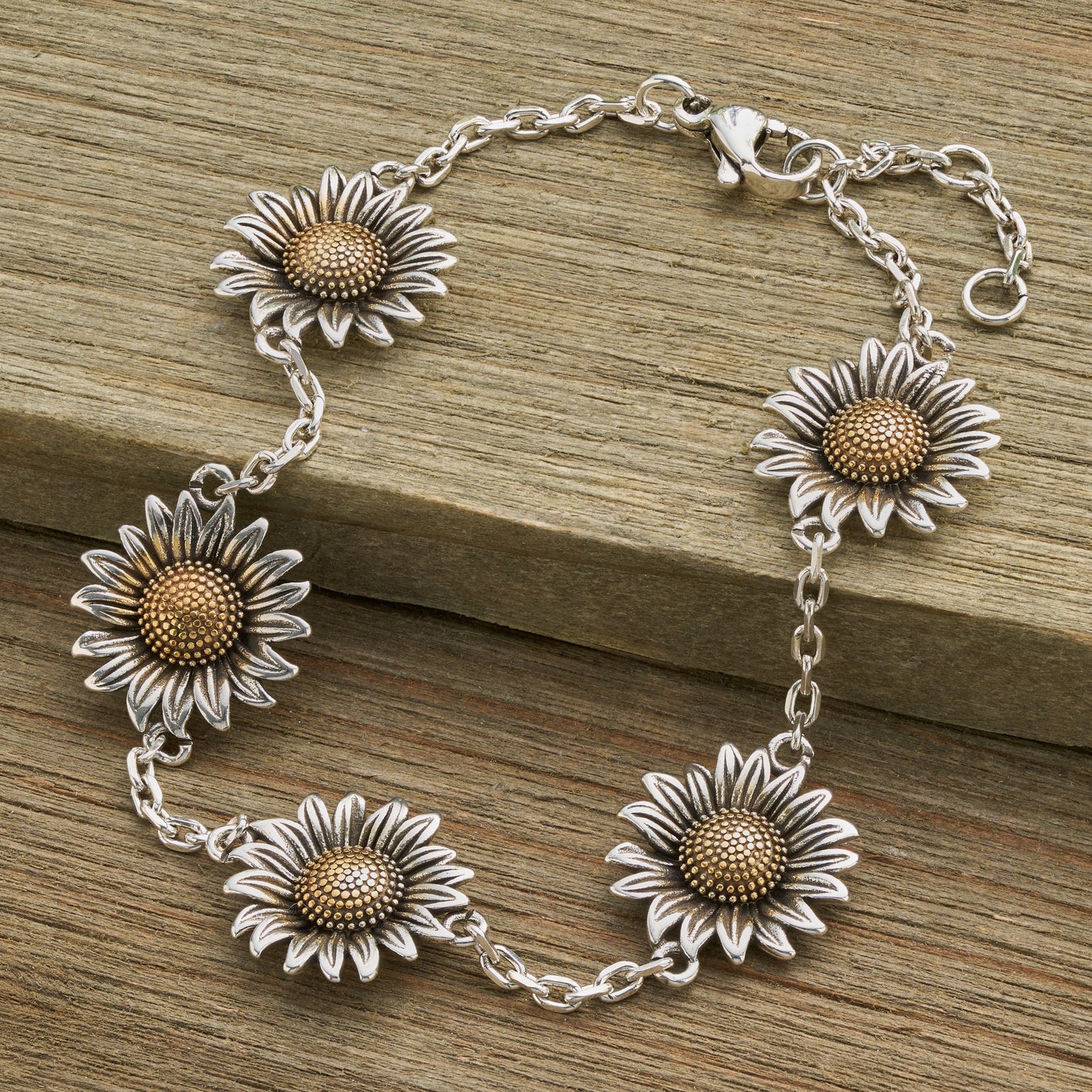 Vintage Sunflower Bracelet