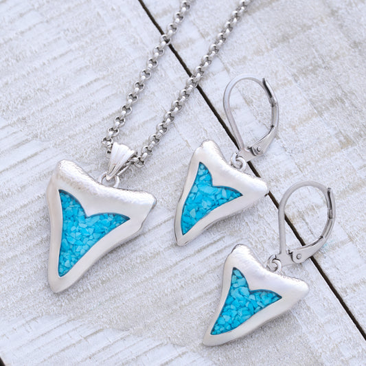 Turquoise Shark Tooth Gift Set
