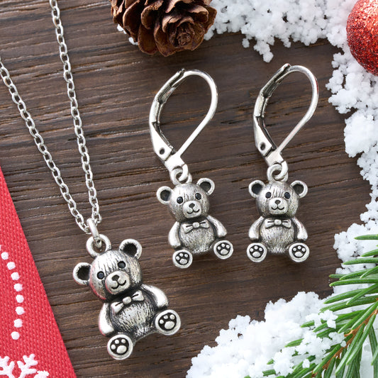 Vintage Bow Tie Teddy Bear Gift Set