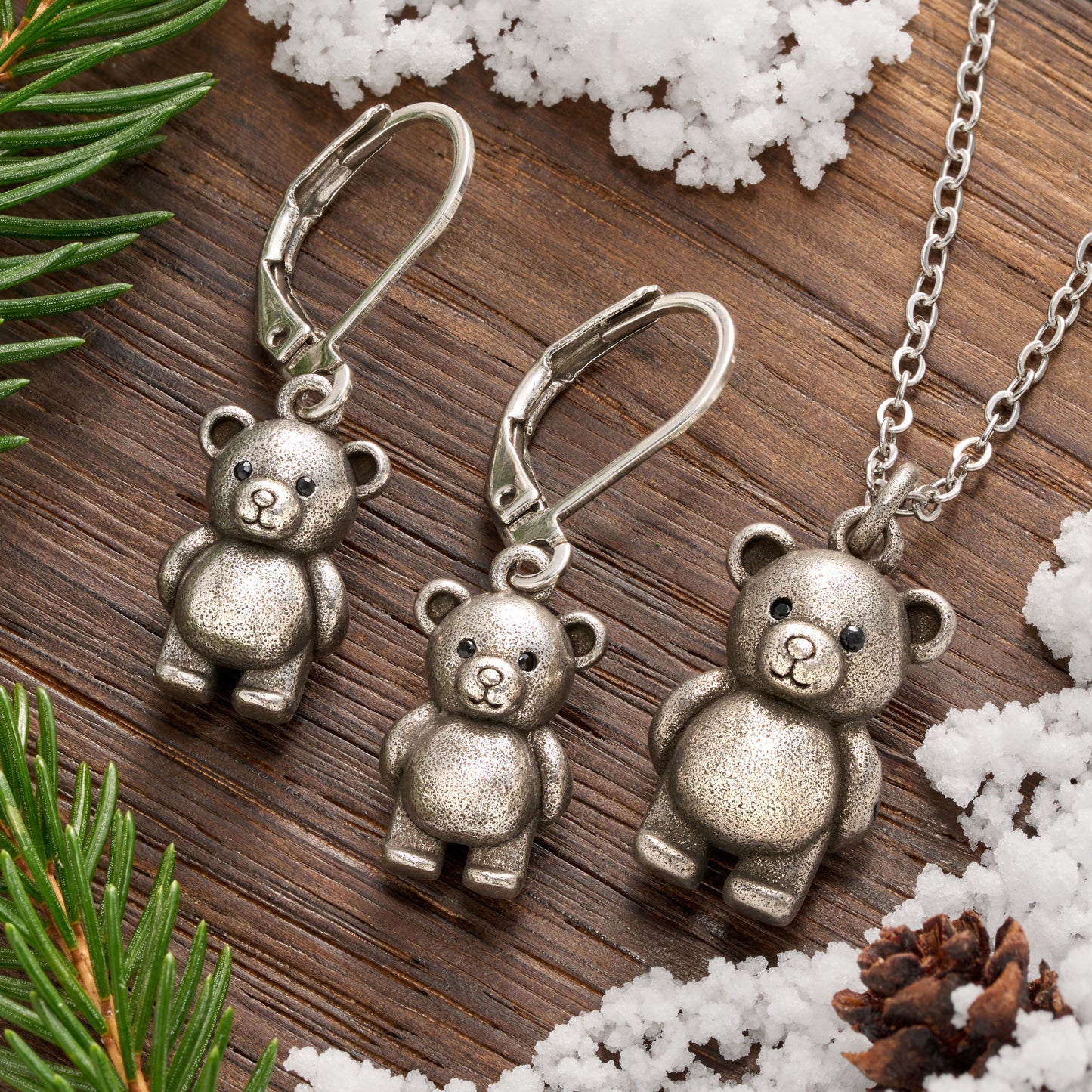 Vintage Teddy Bear with a Rose Gift Set