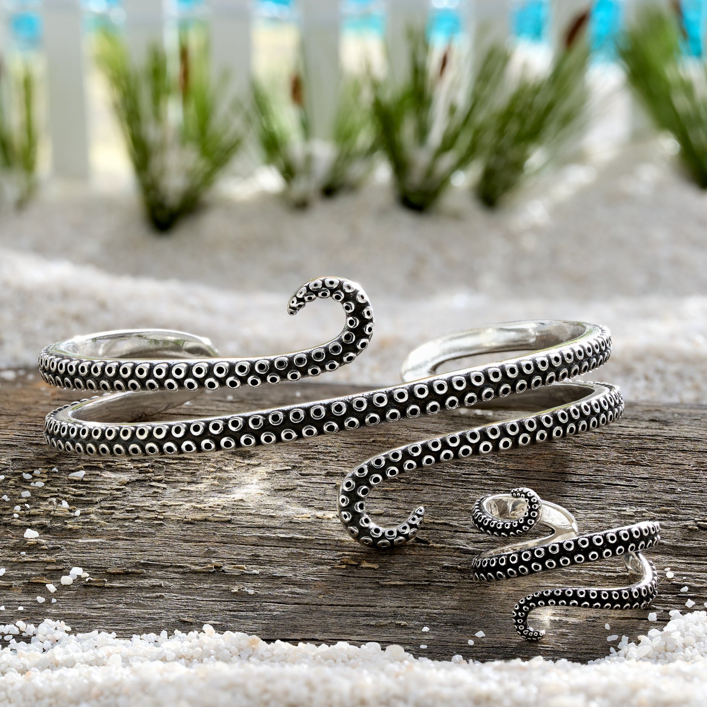 Octopus Tentacle Cuff & Ring Gift Set