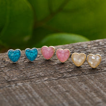 Load image into Gallery viewer, Sterling Silver Heart Stud Bundle