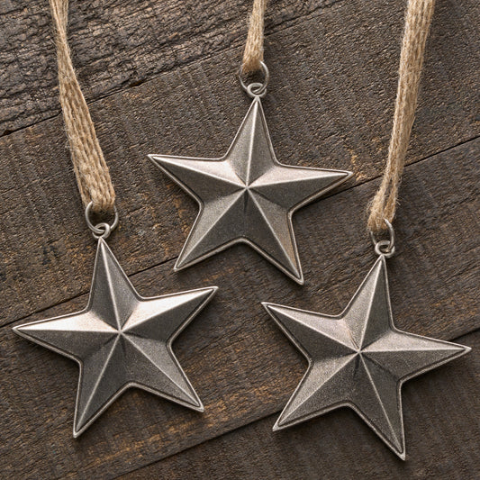 Vintage Barn Star Ornament Gift Set