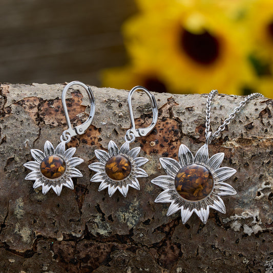 Tiger’s Eye Sunflower Gift Set