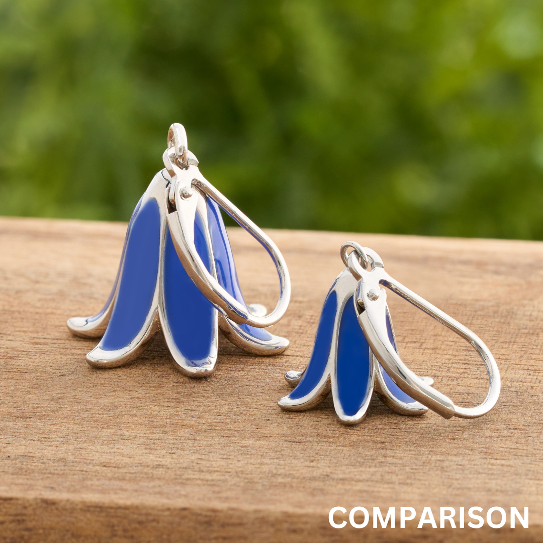 Leverback Bluebell Flower Earrings – Chadds Ford Jewelry