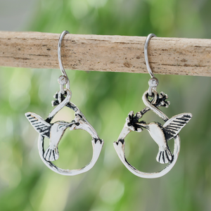 Hummingbird Infinity Earrings