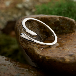 Sterling Silver Waterdrop Ring