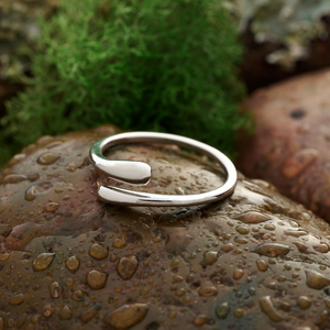Sterling Silver Waterdrop Ring