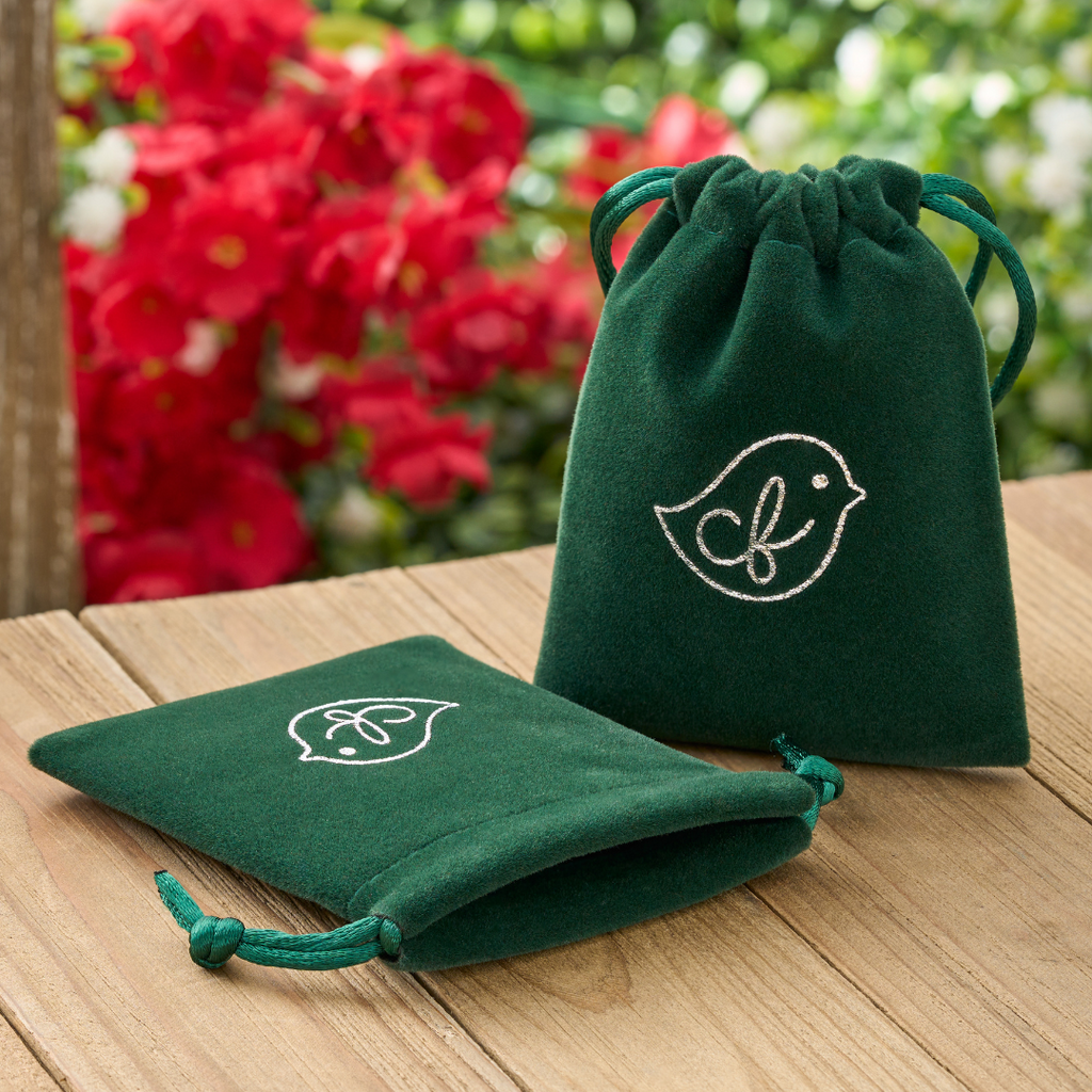 Limited Edition Green Velvet Jewelry Bag