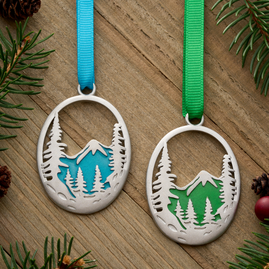 Forest Mountain Ornament Gift Set