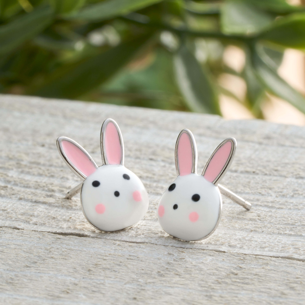 Sterling Silver Little Bunny Studs