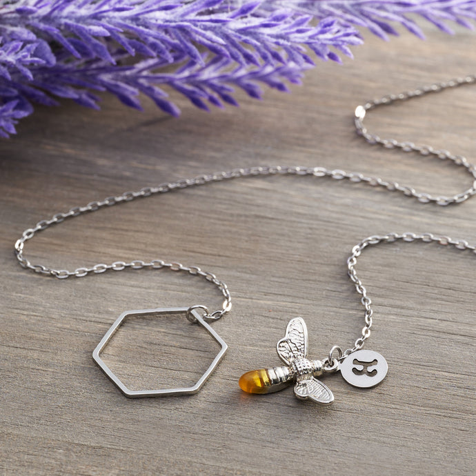 Silver Little Bee Necklace