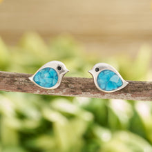 Load image into Gallery viewer, Sterling Silver Sand Birdie Studs