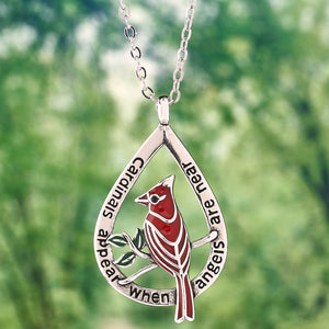 Cardinal Teardrop Necklace