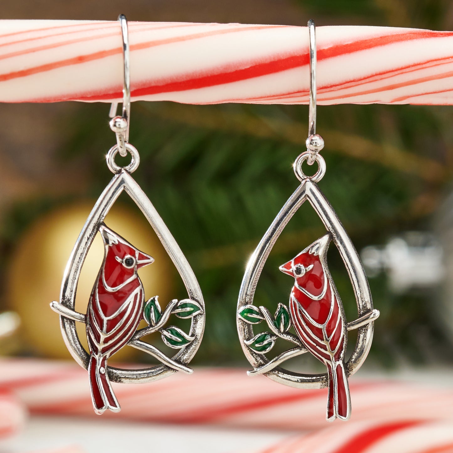 Cardinal Drop Earrings
