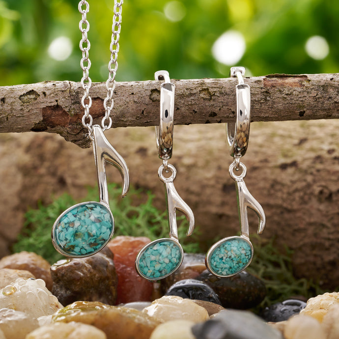 Turquoise Eighth Note Matching Set