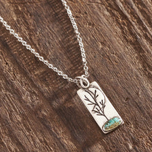 Load image into Gallery viewer, Turquoise Moon Tree Necklace