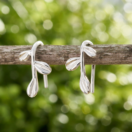 Sterling Silver Little Tree Branch Earrings