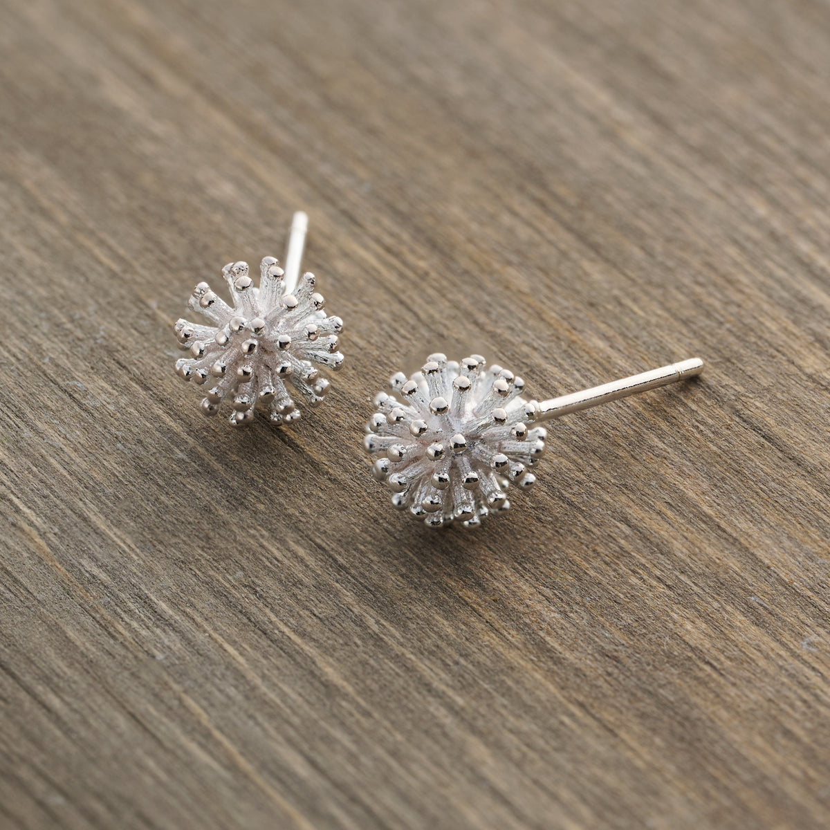 Sterling Silver Dandelion Studs – Chadds Ford Jewelry